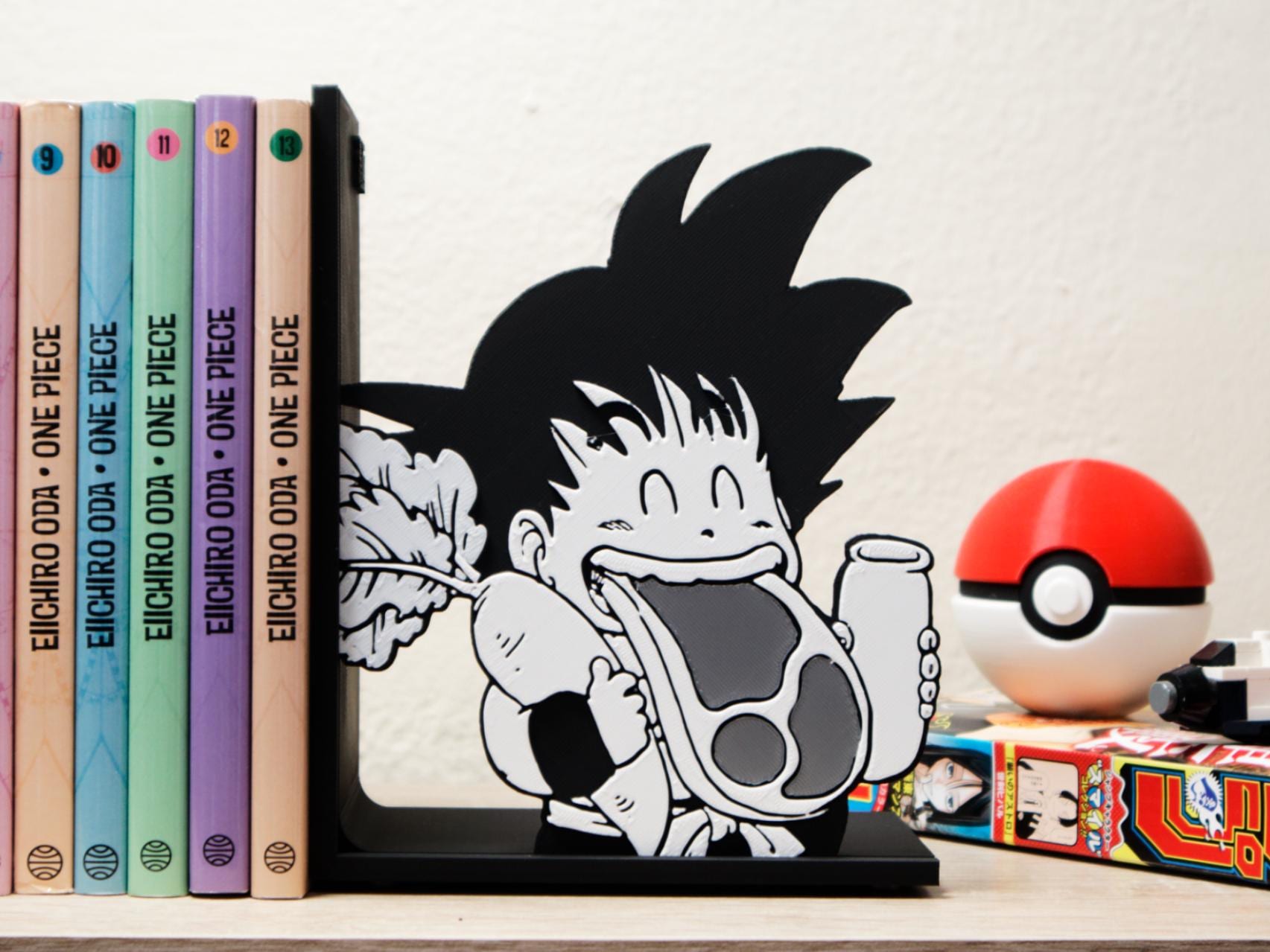 Kid Goku Eating Meat Bookend – Dragon Ball