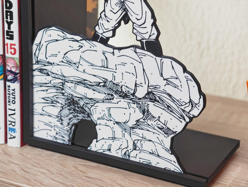 Anime Action Scene Bookend | Manga Shelf Decor, Otaku Book Holder, Anime Room Decor, Manga Gift Idea, Geek Shelf Decor