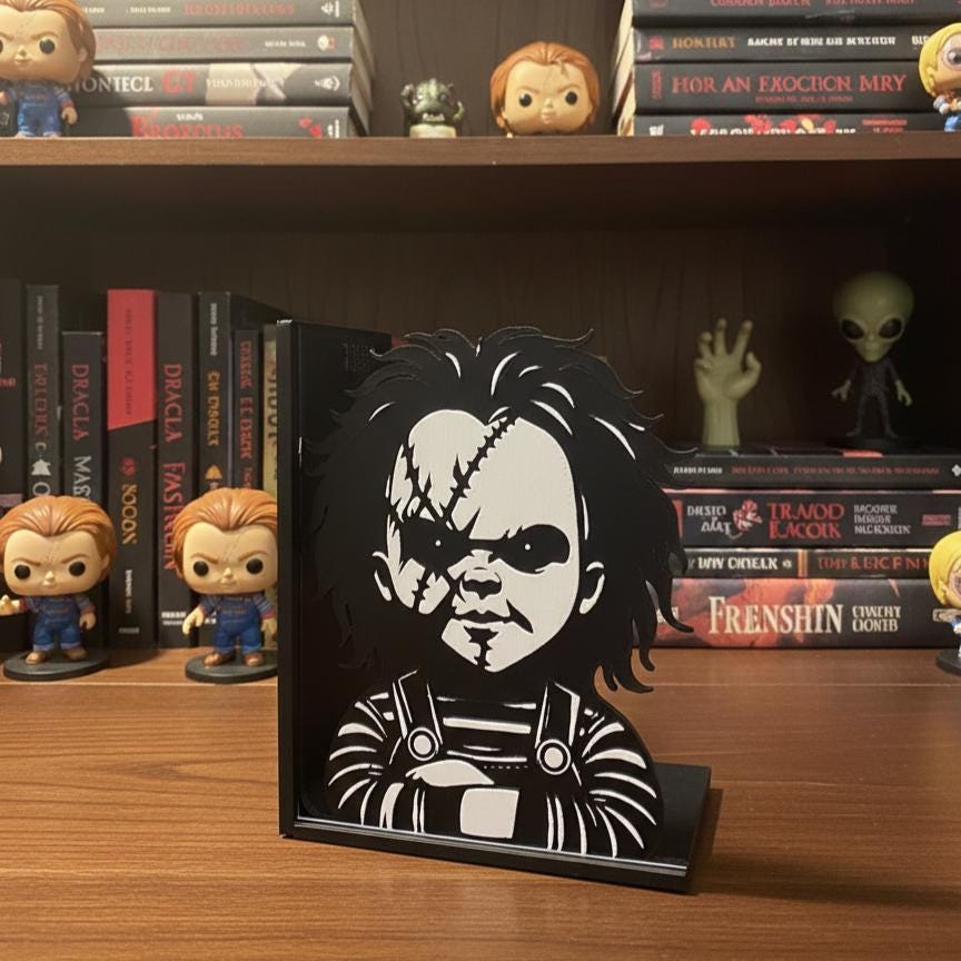 Chucky Bookend - Gothic Book Holder