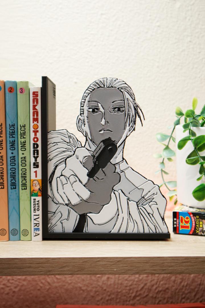 Young Taro Sakamoto Gun Pose Bookend – Sakamoto Days