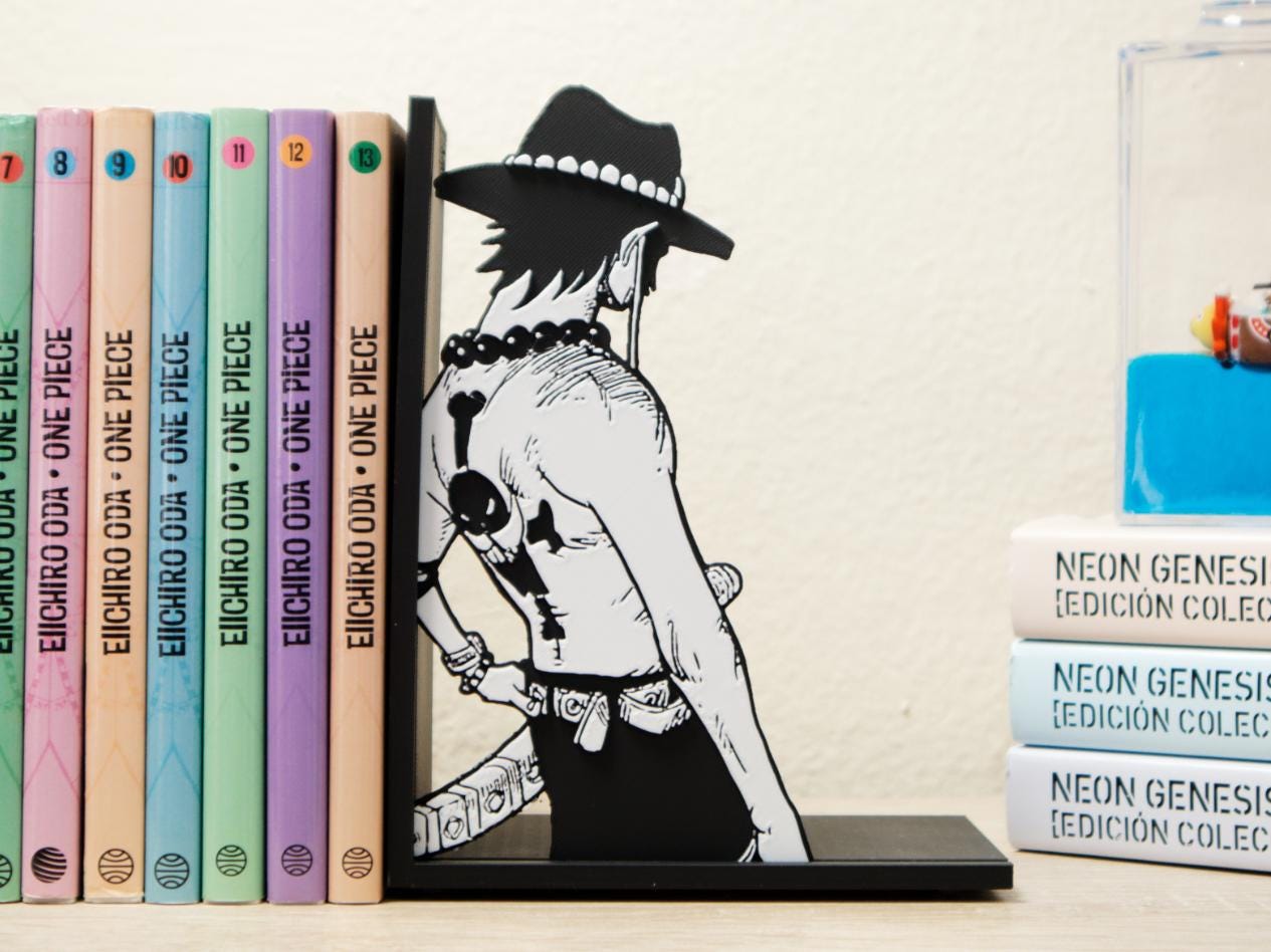Portgas D. Ace Back View Silhouette Bookend – One Piece