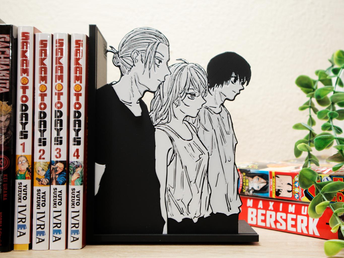 Taro Sakamoto, Aoi & Shin Trio Portrait Bookend – Sakamoto Days