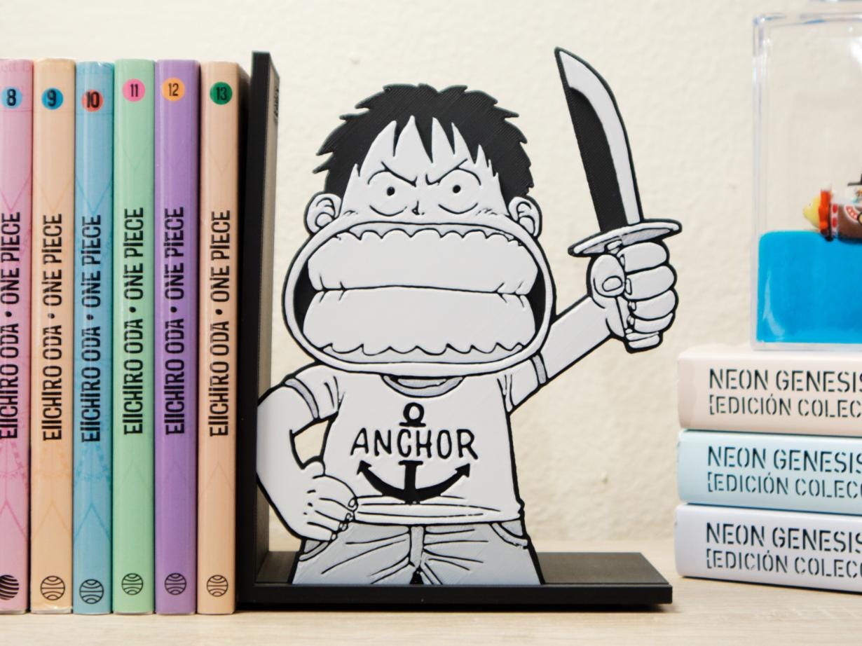 Monkey D. Luffy Chibi Knife Pose Bookend – One Piece